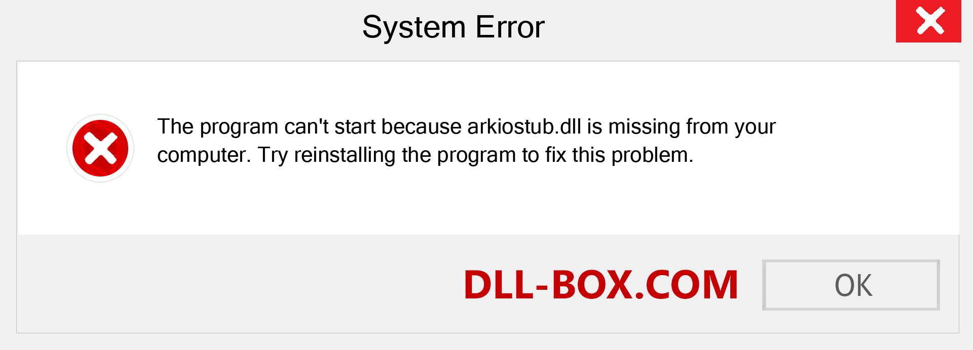  arkiostub.dll file is missing?. Download for Windows 7, 8, 10 - Fix  arkiostub dll Missing Error on Windows, photos, images