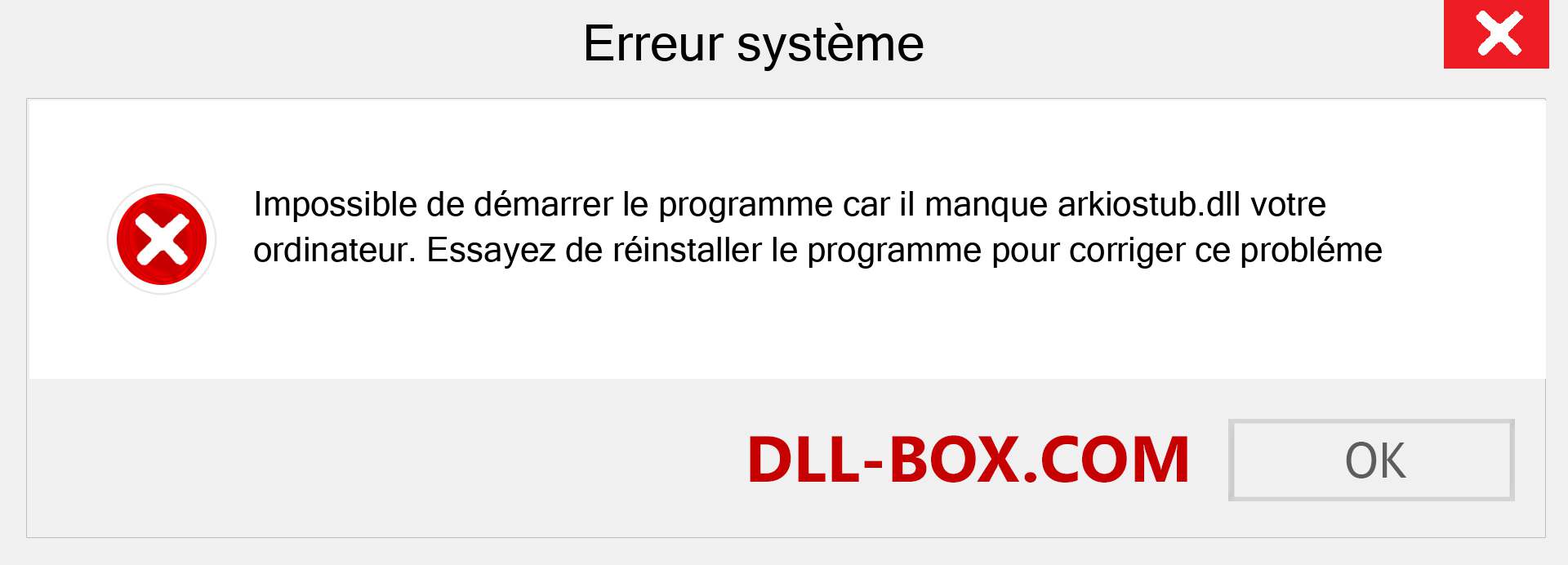 Le fichier arkiostub.dll est manquant ?. Télécharger pour Windows 7, 8, 10 - Correction de l'erreur manquante arkiostub dll sur Windows, photos, images